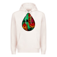 Pale Pink african masks teardrop  3 Premium Hoodie - BundleAndBundleShop