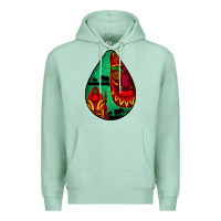 Seafoam african masks teardrop  3 Premium Hoodie - BundleAndBundleShop