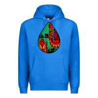 True Royal african masks teardrop  3 Premium Hoodie - BundleAndBundleShop