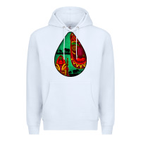 White african masks teardrop  3 Premium Hoodie - BundleAndBundleShop