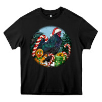 Black jersey giant rooster christmas Heavy Core Tee - LillyAllenDesigns