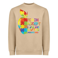 Mushroom Autism Teach Accept Understand Love Heavyweight Sweatshirt - CowhideDigitalArt