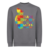 Storm Autism Teach Accept Understand Love Heavyweight Sweatshirt - CowhideDigitalArt