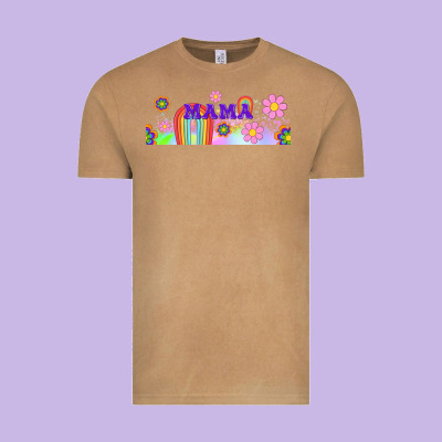 Boho Retro Floral Mama Vintage Tee Designed By Tumblerdesignbyshophia