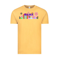 Vintage Mustard boho retro floral mama Vintage Tee - TumblerDesignByShophia