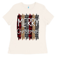 Bone merry christmas leopard print Ladies Tee - Bettercallsaul