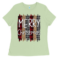 Matcha merry christmas leopard print Ladies Tee - Bettercallsaul
