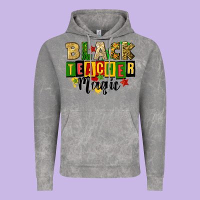 Black Teacher Magic Juneteenth Vintage Hoodie Designed By Cowgirlartshop