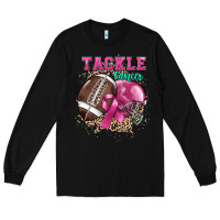 Black Tackle Cancer Long Sleeve Tee - HowdyJamesFarm