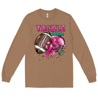Toasted Coconut Tackle Cancer Long Sleeve Tee - HowdyJamesFarm