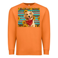 Carrot golden retriever with sunflowers Premium Sweatshirt - Artiststas