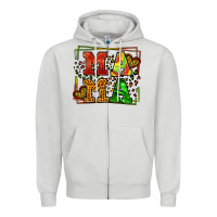 Dove Grey juneteenth leopard frame mama Mother's Day Zipper Hoodie - LillyAllenDesigns