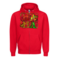 Red juneteenth leopard frame mama Mother's Day Zipper Hoodie - LillyAllenDesigns