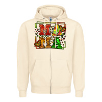 Sandshell juneteenth leopard frame mama Mother's Day Zipper Hoodie - LillyAllenDesigns