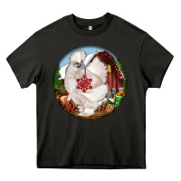Asphalt silkie chicken christmas Heavy Core Tee - LillyAllenDesigns