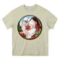 Mossy silkie chicken christmas Heavy Core Tee - LillyAllenDesigns