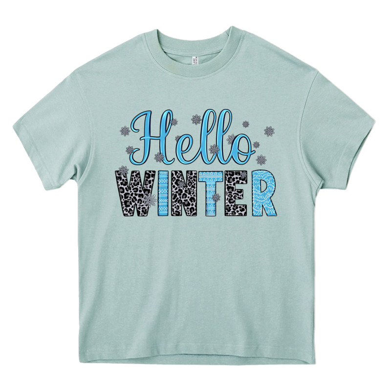 Hello Winter Heavy Core Tee by JahusDesignShop | Teevron
