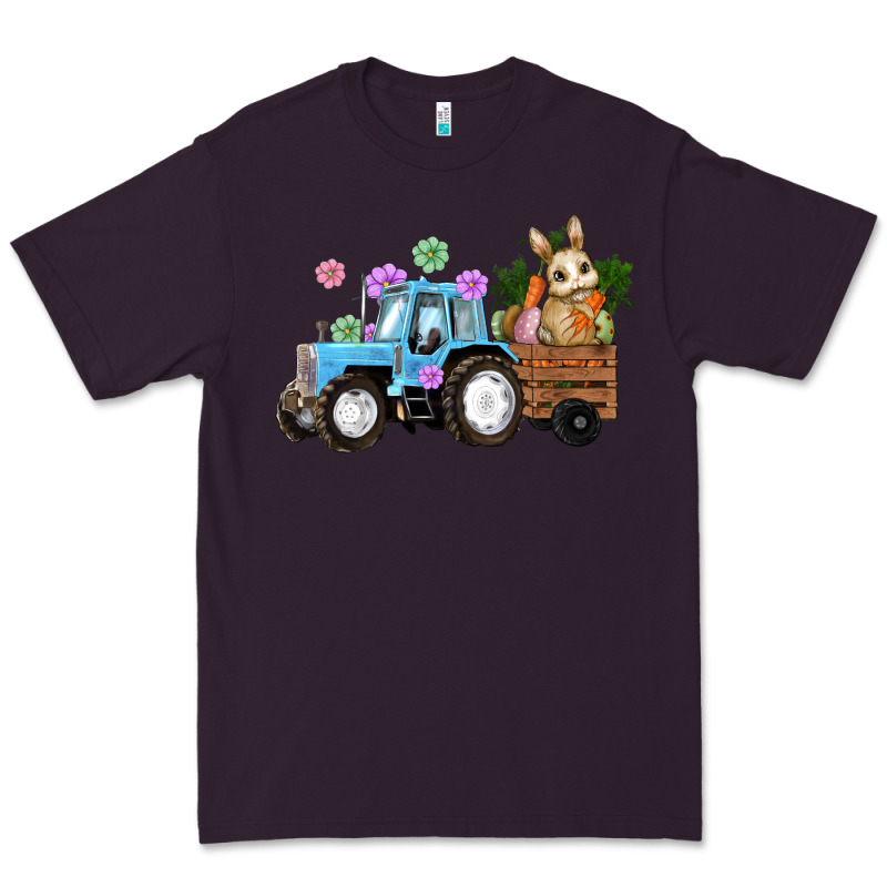 Easter Tracktor Bunny Carrot Flowers  Egg Premium Tee by RanaPortraitStore | Teevron
