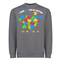 Storm Wear Blue For My Brother Autism Heavyweight Sweatshirt - CowhideDigitalArt