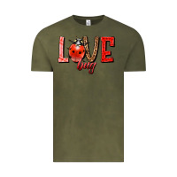 Vintage Olive Love bug Vintage Tee - HowdyJamesFarm