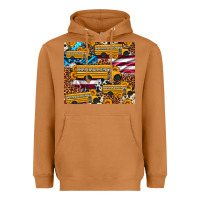 Meerkat school bus American flag sunflower cowhide leopard Heavyweight Hoodie - Artiststas