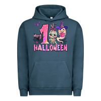Pigment Midnight Navy my first pink halloween Urban Hoodie - AdoDesignShop
