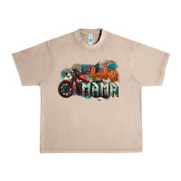 French Oak Badass Mama motorcycle Urban Heavy Tee - HowdyJamesFarm