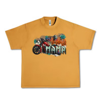Peanut Butter Badass Mama motorcycle Urban Heavy Tee - HowdyJamesFarm