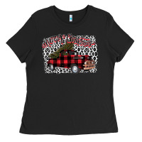 Black Merry Christmas Truck Ladies Tee - Bettercallsaul