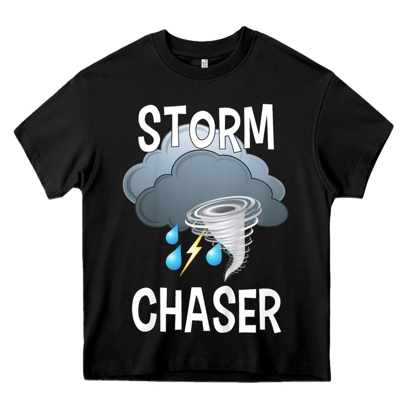 Kids Storm Chaser Boys Storm Hunter Tornado Gift Heavy Core Tee by minhPixels | Teevron