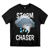 Black Kids Storm Chaser Boys Storm Hunter Tornado Gift Heavy Core Tee - minhPixels
