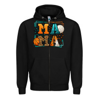 Black Basketball and Volleyball mama Mother's Day Zipper Hoodie - LillyAllenDesigns