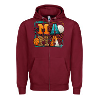 Burgundy Basketball and Volleyball mama Mother's Day Zipper Hoodie - LillyAllenDesigns