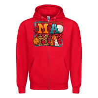 Red Basketball and Volleyball mama Mother's Day Zipper Hoodie - LillyAllenDesigns