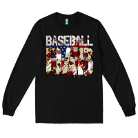 Black baseball dad Long Sleeve Tee - Jasminsmagicworld
