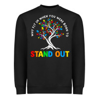 Why Fit In Autism Awareness Heavyweight Sweatshirt | Teevron