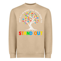 Mushroom Why Fit In Autism Awareness Heavyweight Sweatshirt - CowhideDigitalArt
