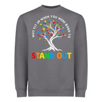 Storm Why Fit In Autism Awareness Heavyweight Sweatshirt - CowhideDigitalArt
