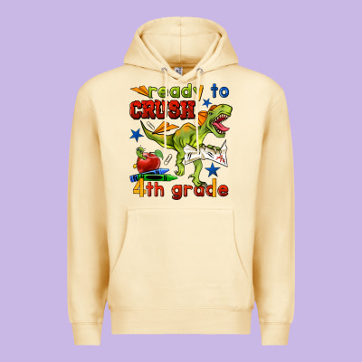 Ready To Crush 4th Grade Premium Hoodie Designed By Bundleandbundleshop