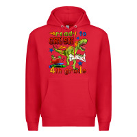Red ready to crush 4th grade Premium Hoodie - BundleAndBundleShop