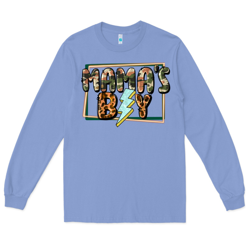 Mama's Boy Mother's Day Long Sleeve Tee by CowGirlArtShop | Teevron