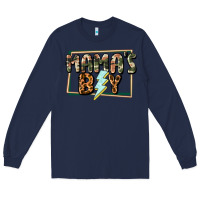 Navy Mama's boy Mother's Day Long Sleeve Tee - CowGirlArtShop