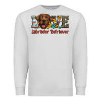 Dove Grey love labrador retriever Premium Sweatshirt - Artiststas