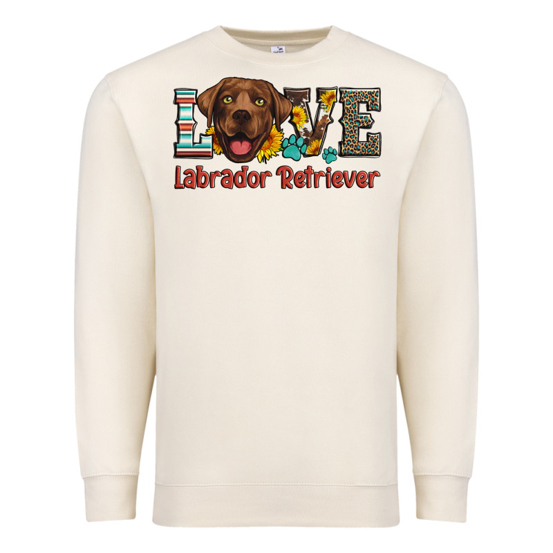Love Labrador Retriever Premium Sweatshirt by Artiststas | Teevron
