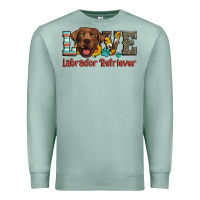 Seafoam love labrador retriever Premium Sweatshirt - Artiststas