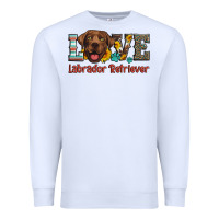 White love labrador retriever Premium Sweatshirt - Artiststas