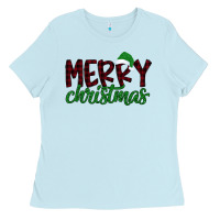 Baby Blue Merry Christmas Ladies Tee - Bettercallsaul