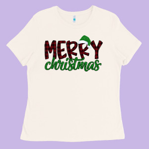 Merry Christmas Ladies Tee Designed By Bettercallsaul
