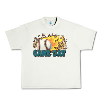 Pistachio game day baseball leopard flames fireball Urban Heavy Tee - HowdyJamesFarm