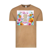Vintage Camel she is mom with flowers Vintage Tee - TumblerDesignByShophia